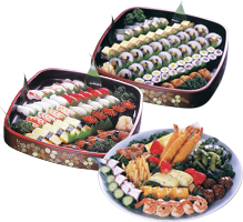 通夜料理(寿司盛・オードブル)